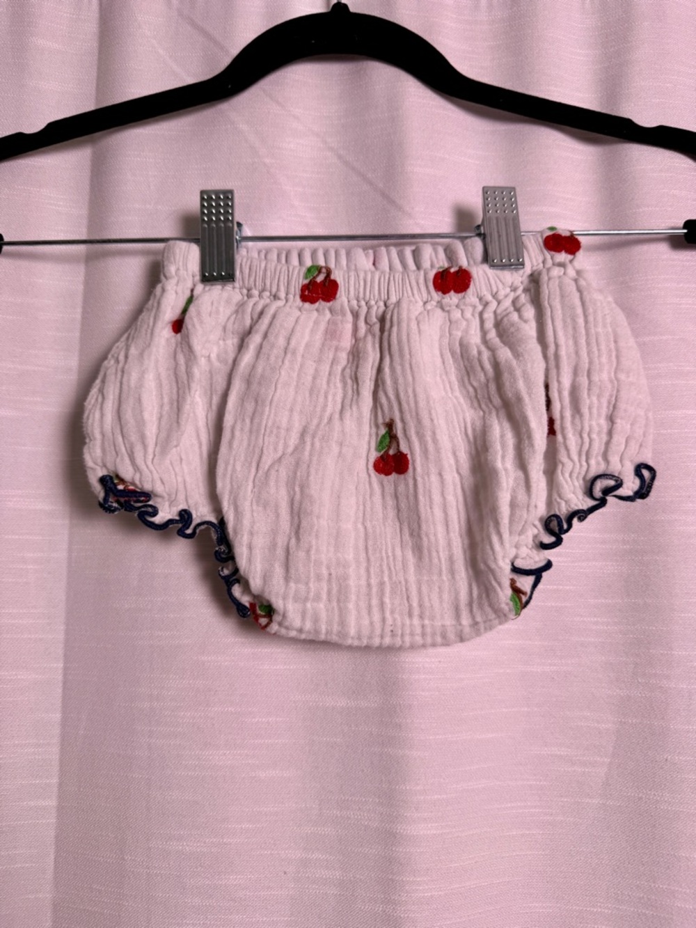 Pink Chicken Baby Ava Bella 2 Piece Set Cherry Print Top Bloomer | Size 6-12M - Picture 16 of 16